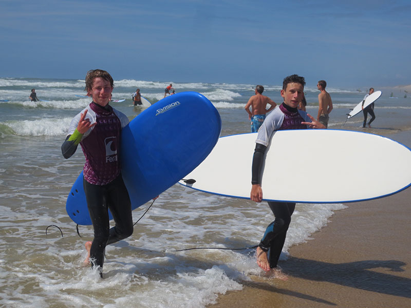 TTT-Jugendreisen | Frankreich | Le Pin Sec | Surf-Camp 